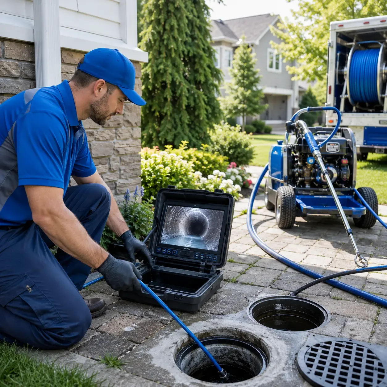 Outdoor drain cleaning professionals serving Lemon Springs, NC