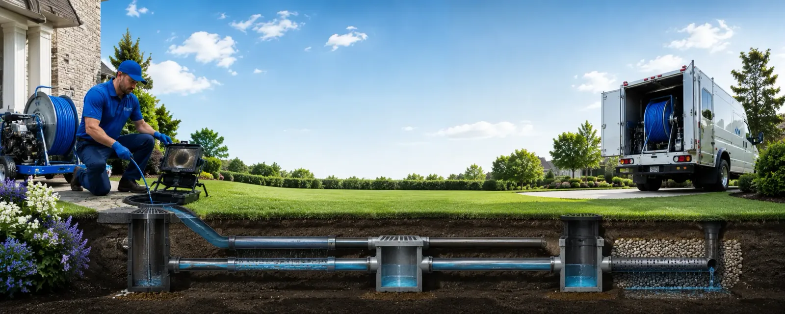 Outdoor drain cleaning information for Lemon Springs, NC